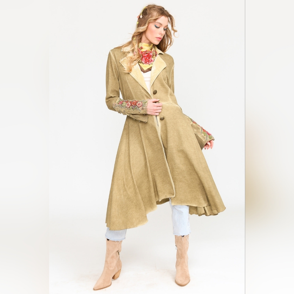 Aratta The Heart of Autumn Coat In Antique Bronze - Picture 1 of 12